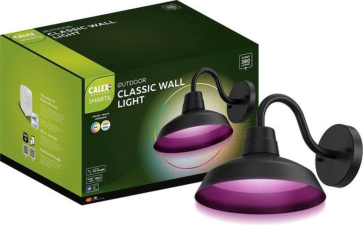 Calex Smart Outdoor LED Buitenlamp RBG+Wit, Huis en Inrichting, Lampen | Hanglampen, Nieuw, Metaal, Ophalen of Verzenden