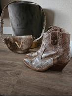 Josh V slangenprint tas + hakken 40, Beige, Lage of Enkellaarzen, Ophalen of Verzenden, Zo goed als nieuw