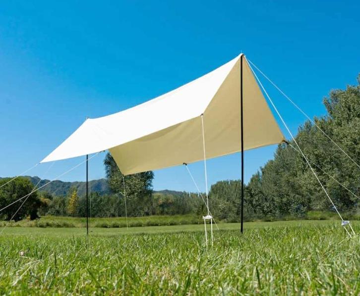 kamperen SCHADUW DOEK overkapping zonwering zwembad BBQ, Caravans en Kamperen, Kampeeraccessoires, Nieuw, Ophalen of Verzenden