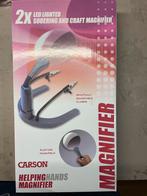 2x LED Verlichte Soldeer- en Ambachtloep, Ophalen of Verzenden, Nieuw, Vergrootglas of Loep