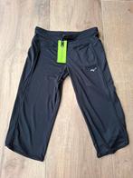 Mizuno Core Capri pants - zwart - maat XS - nieuw, Kleding | Dames, Zwart, Nieuw, Ophalen of Verzenden, Fitness of Aerobics