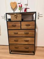 Kast Charlie met 5 laden - Xenos, Overige houtsoorten, Zo goed als nieuw, Met lade(s), Industrieel
