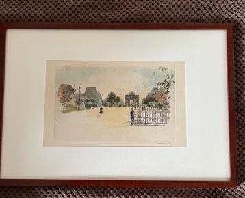 Lithografie, Henri le Riche, Arc de Tromphe beschikbaar voor biedingen