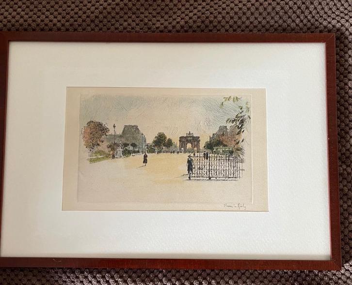 Lithografie, Henri le Riche, Arc de Tromphe, Antiek en Kunst, Kunst | Litho's en Zeefdrukken, Ophalen of Verzenden