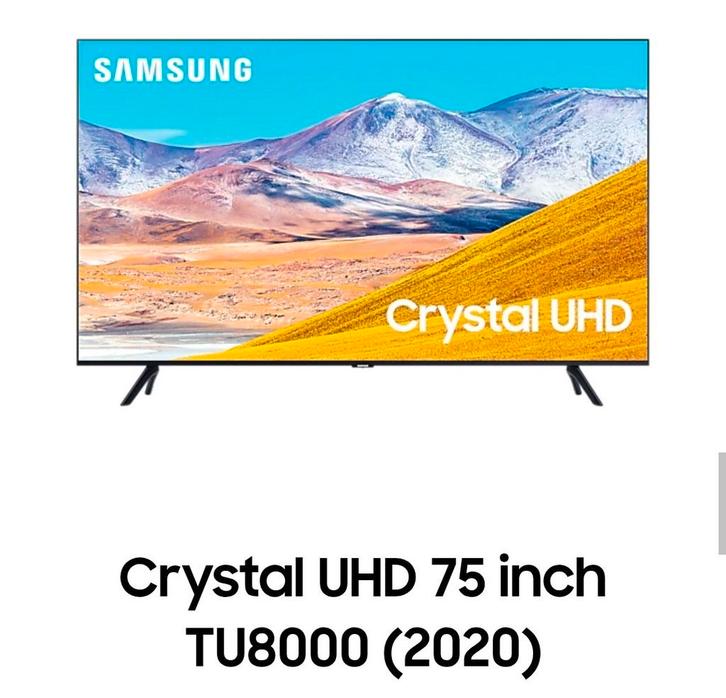 75" Samsung TV (TU8000) - lees de beschrijving!, Audio, Tv en Foto, Televisies, Gebruikt, LED, 100 cm of meer, 4k (UHD), Samsung