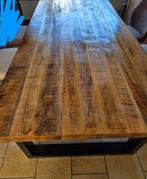 Mangohouten eettafel 200 x 100 zgan, Huis en Inrichting, Tafels | Eettafels, Ophalen, 100 tot 150 cm, 200 cm of meer, Zo goed als nieuw