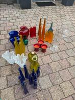 Diverse gekleurde vazen, Huis en Inrichting, Woonaccessoires | Vazen, Ophalen, Overige kleuren, Nieuw, Glas
