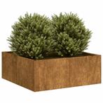 Plantenbak Roestig Weervast Staal Cortenstaal 80 x 80 x 30cm, Verzenden, Vierkant, Nieuw, Tuin