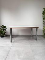 Vintage Eettafel Pastoe Jans des Bouvrie DesQ serie, 100 tot 150 cm, Zo goed als nieuw, Metaal, Vier personen