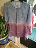 Prachtige geborduurde strijkvrij iets doorzichtige tunic. 38, Ophalen of Verzenden, Zo goed als nieuw, Maat 38/40 (M)