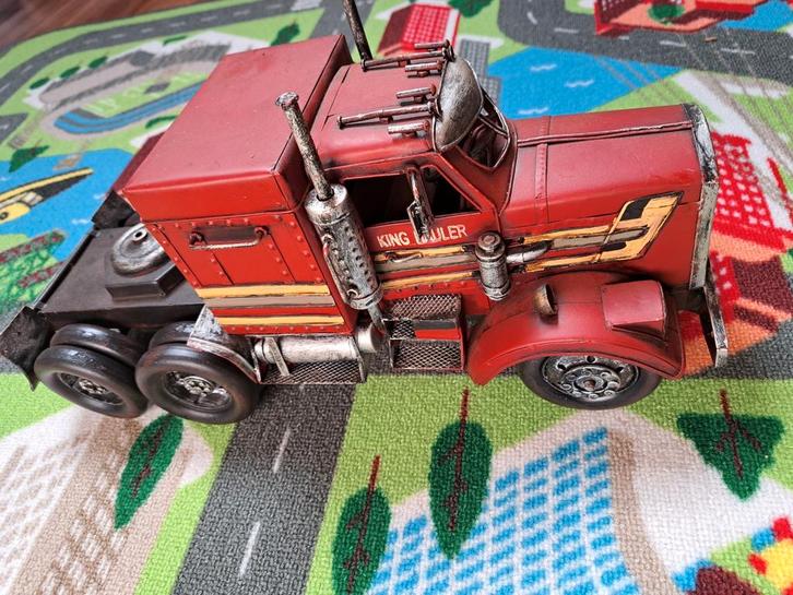 Vintage Decoratieve Metalen Truck 1:12, Antiek en Kunst, Antiek | Speelgoed, Ophalen of Verzenden