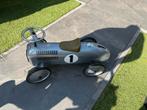 Vintage LoopAuto Raceauto Metaal Zilver Bruin, Ophalen, Gebruikt
