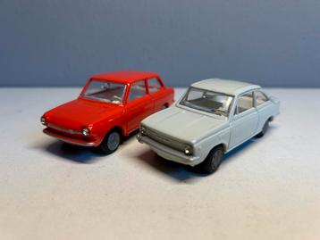 2x Lion toys car Daf 66SL Coupé and Daf 46 Sedan 1:43 beschikbaar voor biedingen
