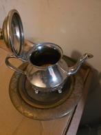 Koperen Theepot met Schotel, Antiek en Kunst, Antiek | Koper en Brons, Ophalen of Verzenden