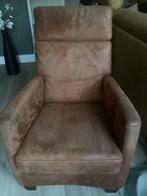 Fauteuil, Huis en Inrichting, Fauteuils, Ophalen, Gebruikt, Minder dan 75 cm, Leer