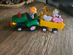 Trekker tractor met boer en dieren maakt geluid, Ophalen of Verzenden, Zo goed als nieuw