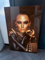 Prachtig glasschilderij, Ophalen, Zo goed als nieuw, Schilderij, 100 tot 125 cm