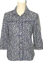Red Herring blouse, flowers, blauw, Mt. L, Maat 42/44 (L), Zo goed als nieuw, Red Herring, Verzenden