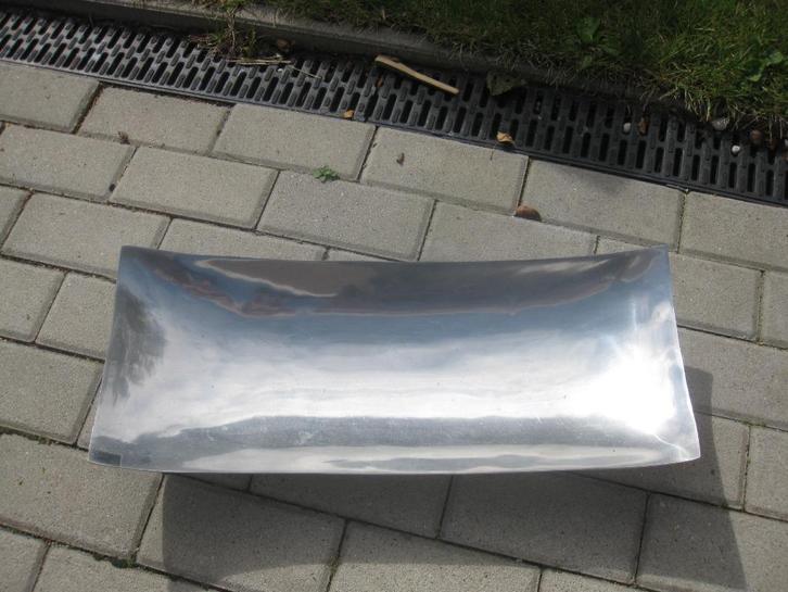Grote roestvrijstalen schaal van het merk BOL., Huis en Inrichting, Woonaccessoires | Schalen en Manden, Gebruikt, Schaal, Rechthoekig