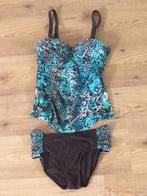 MILA Tankini - mt 40 Blauw/ groene print met bruin broekje, Kleding | Dames, Badmode en Zwemkleding, Ophalen of Verzenden