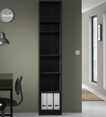 Billy boekenkast zwart eikenpatroon IKEA