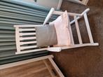 Schommelstoel wit met kussens, Ophalen, Zo goed als nieuw, Stoel