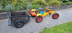 Skelter Duo-zit + Aanhanger, Kinderen en Baby's, Speelgoed | Buiten | Skelters, Ophalen, Gebruikt, Overige merken, Met kar of aanhanger