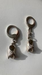 Twee sleutelgangers zilver (825iger), Ophalen of Verzenden, Gebruikt, Zilver, Dier