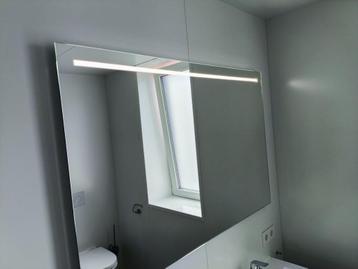 Spiegel badkamer + LED + verwarm 120x80 (Nieuw)