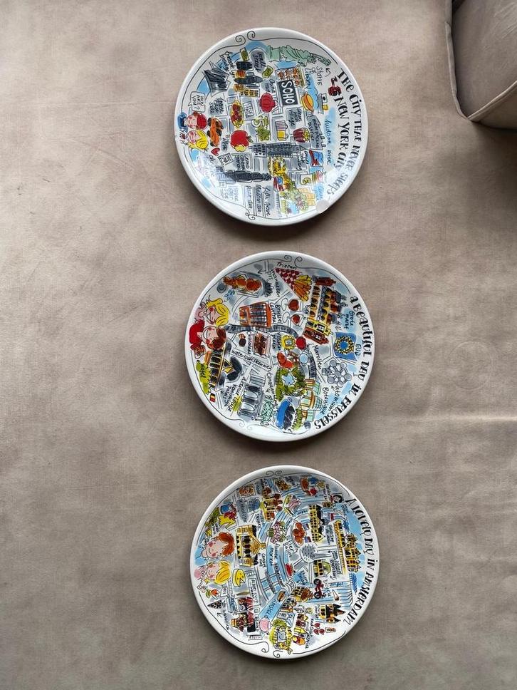 Blond Amsterdam City Serie Borden, Huis en Inrichting, Woonaccessoires | Schalen en Manden, Zo goed als nieuw, Schaal, Rond, Porselein of Keramiek