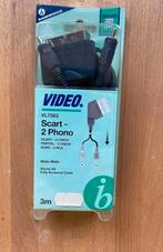 Scart naar 2 Phono Kabel 3m nieuw, Audio, Tv en Foto, Audiokabels en Televisiekabels, Ophalen of Verzenden, Nieuw, 2 tot 5 meter