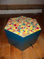 Mozaïek Bijzettafel, Huis en Inrichting, Tafels | Bijzettafels, Minder dan 55 cm, Gebruikt, Ophalen of Verzenden, Overige vormen