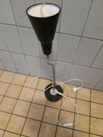 Staande  zwart met grijs bureau lamp, Huis en Inrichting, Lampen | Spots, Ophalen of Verzenden, Zo goed als nieuw, Metaal of Aluminium