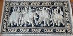 ***Vintage Birmaans kalaga wandkleed met Olifanten***, Ophalen of Verzenden