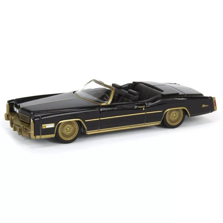 1976 Cadillac Eldorado Convertible Greenlight 1/64 lowrider, Hobby en Vrije tijd, Modelauto's | Overige schalen, Nieuw, Auto, Ophalen of Verzenden