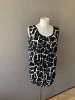 Zwarte Top met Witte Print - Maat xl 46/48 kerst, Zwart, Maat 46/48 (XL) of groter, Ophalen of Verzenden, Zo goed als nieuw