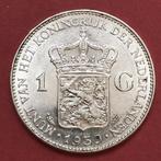 Gulden 1939. Pr/UNC., Zilver, Koningin Wilhelmina, 1 gulden, Ophalen of Verzenden