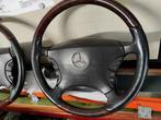 Mercedes notenhouten stuur met leer., Ophalen