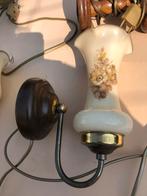 Retro wandlampjes 3 stuks, Ophalen of Verzenden, Zo goed als nieuw, Glas