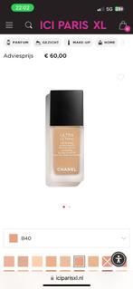 Chanel foundation Ultra le Teint B40, Gehele gezicht, Beige, Ophalen of Verzenden, Zo goed als nieuw