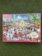 Falcon de Luxe Kerstcarrousel 2 Puzzels 1000 stukjes, Ophalen, 500 t/m 1500 stukjes, Zo goed als nieuw, Legpuzzel