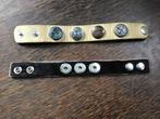 Babouche leren armband met chuncks en Noosa armband, Sieraden, Tassen en Uiterlijk, Armbanden, Ophalen of Verzenden, Zo goed als nieuw