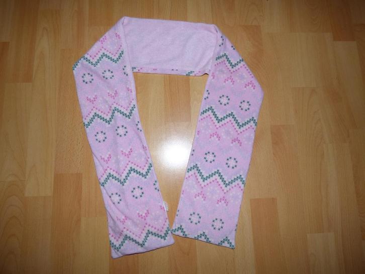 Lekker warme roze fleece sjaal, Kinderen en Baby's, Kinderkleding | Mutsen, Sjaals en Handschoenen, Gebruikt, Sjaal, Meisje, 122 t/m 128