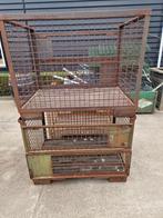 3 gitterboxen 80x120x85, Ophalen, Gebruikt