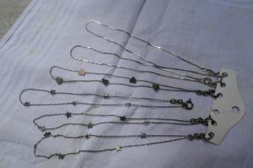 Sterling zilveren  kettinkjes voor enkels beschikbaar voor biedingen