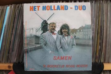 7" Single Holland Duo - Samen / 'n Boeketje Rode Rozen beschikbaar voor biedingen