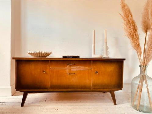 Vintage retro dressoir tv meubel mid century kast, Verzamelen, Retro, Huis en Inrichting, Ophalen