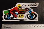 Kawasaki racer vintage motor race sticker, Ophalen of Verzenden, Zo goed als nieuw