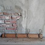 Brocante oude Franse kapstok met 4 oude haken *Etage3*, Gebruikt, ., Ophalen of Verzenden, .