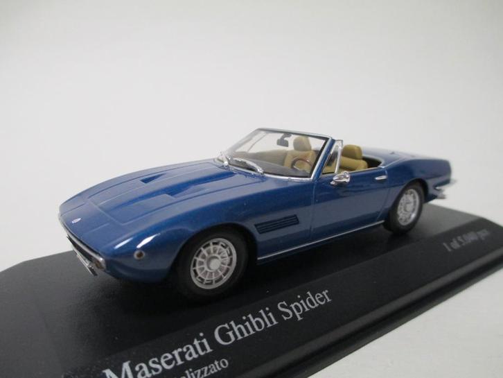 Maserati Ghibli Spider Cabriolet 1/43 Minichamps, Hobby en Vrije tijd, Modelauto's | 1:43, Nieuw, Auto, MiniChamps, Ophalen of Verzenden